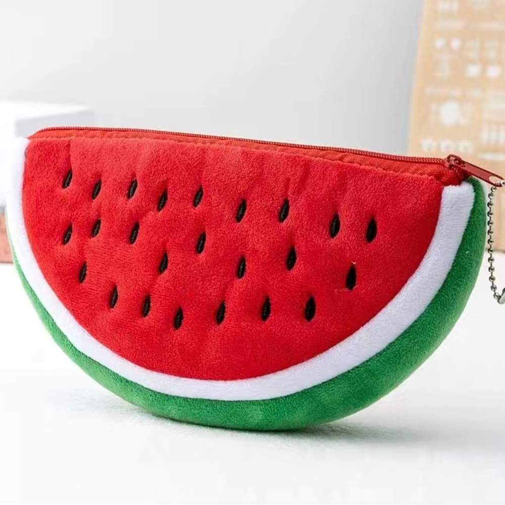 Brand new cute watermelon cosmetic bag in package